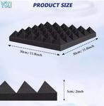 24x Piramide Akoestische Schuimpanelen 30x30x5cm, Verzenden, Nieuw