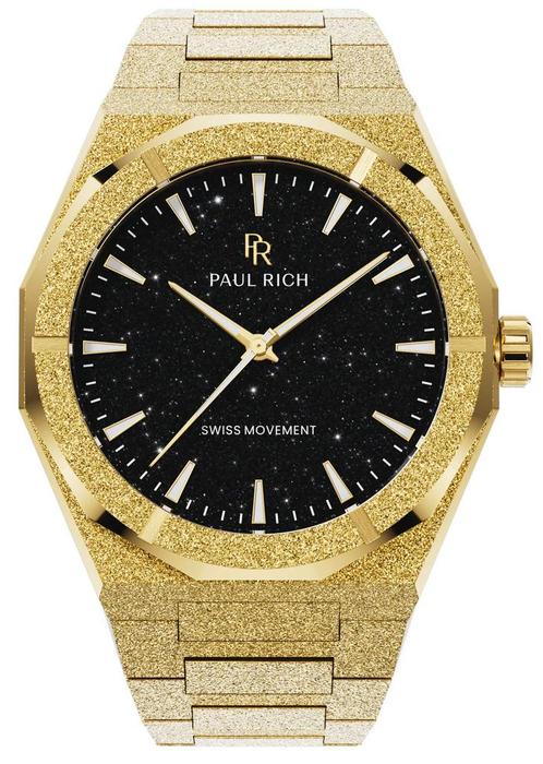 Paul Rich Frosted Star Dust II Void Gold Black VOID02, Sieraden, Tassen en Uiterlijk, Horloges | Heren, Staal, Nieuw, Staal, Overige merken