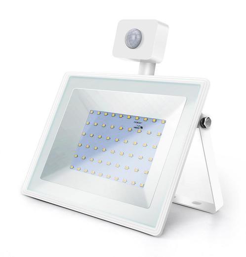 LED buitenlamp wit | 50W=450W LED schijnwerper | IR sensor |, Doe-het-zelf en Verbouw, Bouwverlichting, Nieuw, Verzenden