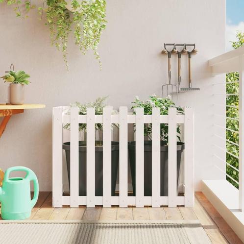 vidaXL Plantenbak verhoogd hekontwerp 100x50x70 cm, Tuin en Terras, Bloembakken en Plantenbakken, 100 cm of meer, Nieuw, Hout