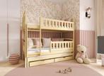 Stapelbed met Lade Bas - 3-persoons - 90 x 200 - Hout, Verzenden, Nieuw, Stapelbed