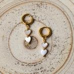 Hartjes Oorbellen van staal in goud en Zilver, Nieuw, Goud, Overige materialen, Knopjes of Stekers
