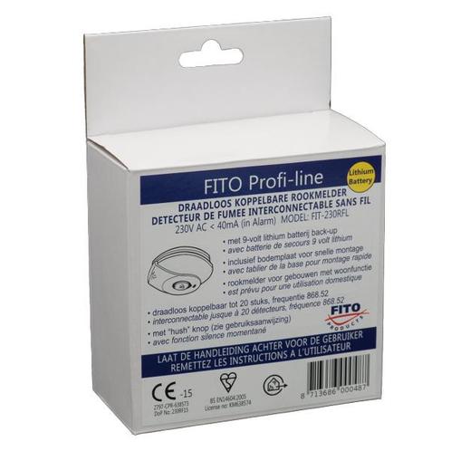 Optische rookmelder 230V incl. lithium batterij koppelbaar, Doe-het-zelf en Verbouw, Alarmsystemen, Verzenden
