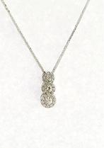 Ketting met hanger - 18 karaat Witgoud - 0.97ct. tw. Diamant, Sieraden, Tassen en Uiterlijk, Antieke sieraden