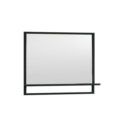 Badkamerspiegel Casajoy 80x70cm met Planchet Zwart, Doe-het-zelf en Verbouw, Sanitair, Bad, Nieuw, Ophalen of Verzenden