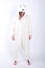 Onesie Schaap Pak XL-XXL Schapenpak Kostuum Wit Lammetje Ooi, Carnaval, Ophalen of Verzenden, Kleding, Maat 56/58 (XL)