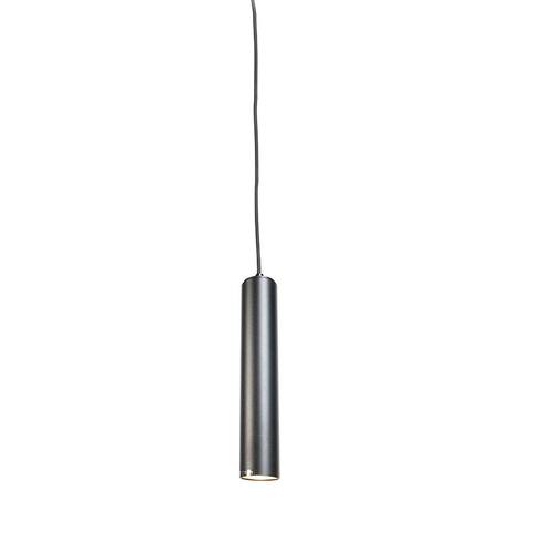Design hanglamp zwart GU10 50mm - Tuba small, Huis en Inrichting, Lampen | Hanglampen, Nieuw, Overige materialen, 75 cm of meer