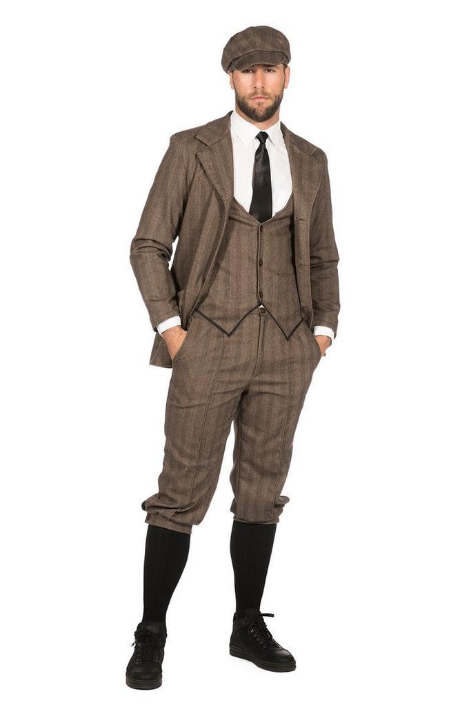 Colbert Peaky Blinders Roaring 20s Bruin, Kleding | Heren, Carnavalskleding en Feestkleding, Nieuw, Ophalen of Verzenden
