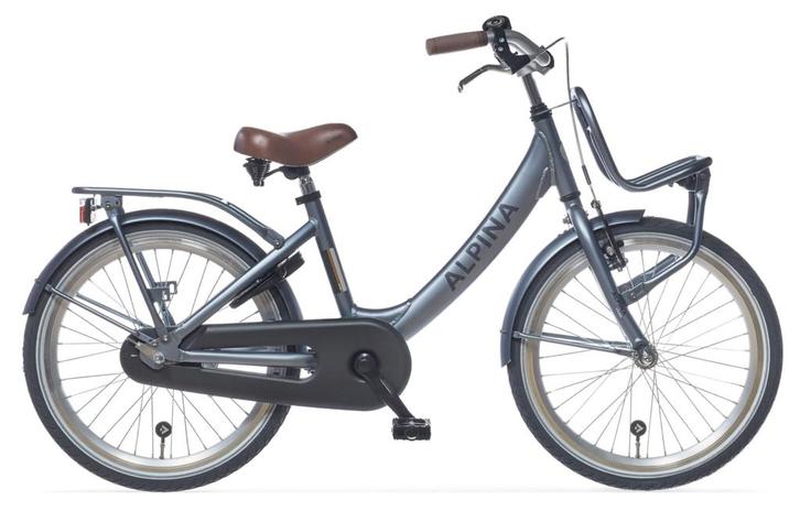 Alpina Clubb meisjesfiets met voordrager 22 Satin Blue Matt, Fietsen en Brommers, Fietsen | Kinderfietsjes, Nieuw, Verzenden