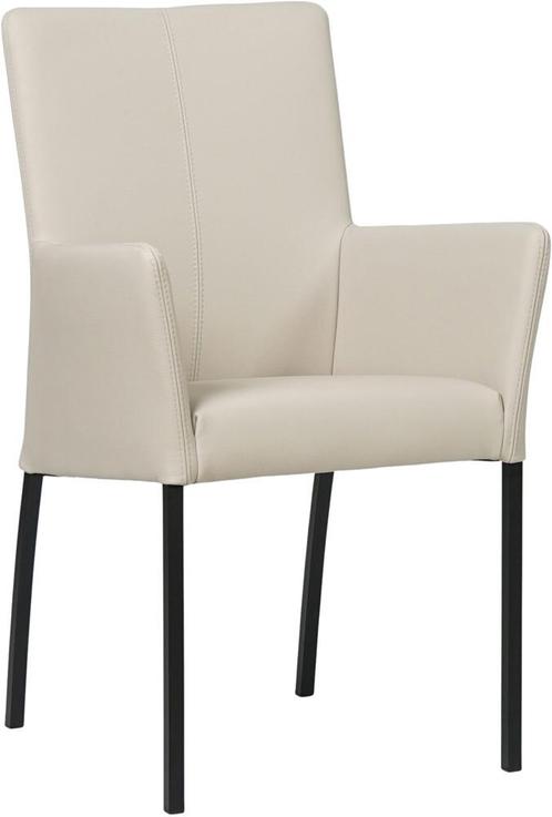 Crème leren moderne eetkamerstoel - Toledo leer Misty (crème, Huis en Inrichting, Stoelen, Nieuw, Leer, Ophalen of Verzenden