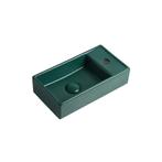 Fontein Ora 41x22x10cm mat groen inclusief afvoerplug rechts, Doe-het-zelf en Verbouw, Sanitair, Verzenden, Nieuw