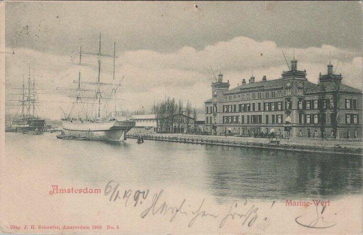 AMSTERDAM - Marine-Werf, Verzamelen, Ansichtkaarten | Nederland, Verzenden