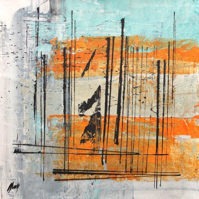 Giuseppe Panzica - Volume 3109 - Laterale (100x100 XXL), Antiek en Kunst, Kunst | Schilderijen | Modern
