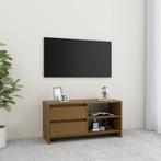 vidaXL Tv-meubel 80x31x39 cm massief grenenhout honingbruin, Huis en Inrichting, Verzenden, Nieuw, 50 tot 100 cm, Minder dan 100 cm