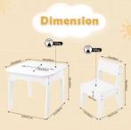 Speel- en Studietafel voor Kinderen met 2 Stoelen, Verzenden, Nieuw