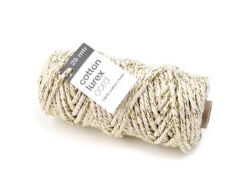 Touw Lurex Cotton Creme Goud beschikbaar voor biedingen