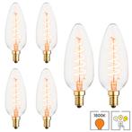 Set van 6 LED XL kaarslampen E14 | 3-staps dimbaar | 4.5, Verzenden, Nieuw, E14 (klein), Overige typen