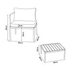 Tuinset Accettura 3-delig tuintafel met 2 tuinstoelen grijs, Tuin en Terras, Tuinsets en Loungesets, Verzenden, Nieuw