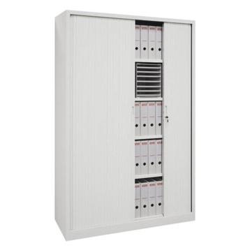 -10% - Hoge Metalen Roldeurkast 120x195 - Wit beschikbaar voor biedingen