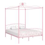 Hemelbedframe Metaal Roze - 55% Korting - Tweedekansje!, Huis en Inrichting, Overige kleuren, Ophalen of Verzenden, 200 cm, Metaal