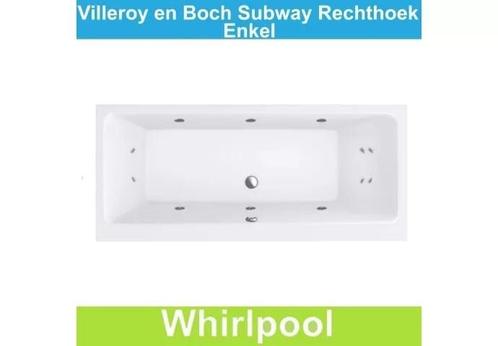 Ligbad Villeroy & Boch Subway 180x80 cm Balboa Whirlpool, Doe-het-zelf en Verbouw, Sanitair, Bad, Nieuw, Ophalen of Verzenden