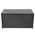 Tuinbox 120x50x60 cm poly rattan zwart (Schuurtjes-Rekken), Tuin en Terras, Tuinhuizen, Verzenden, Nieuw