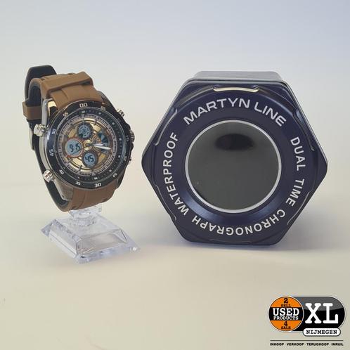 MARTYN Line Dual Time Chronograph Waterproof Heren Horlog..., Sieraden, Tassen en Uiterlijk, Horloges | Heren, Zo goed als nieuw