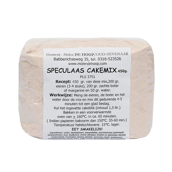 Molen de Hoop Speculaas Cakemix 450gr, Hobby en Vrije tijd, Taarten en Cupcakes maken, Nieuw, Verzenden
