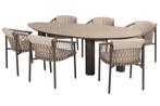 Allora dining tuinstoel terre 4 Seasons Outdoor, Tuin en Terras, Verzenden, 6 zitplaatsen, Stoel, Tuinset