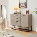 Sideboard Lavangen commode 75x100x35 cm betonkleurig licht e, Verzenden, Nieuw