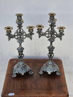 Kaarsenhouder - Tin - Set van 4 kandelaars