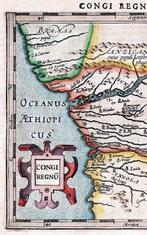 Afrika - Angola; J. Hondius / Mercator - Congi Regnu - 1607, Boeken, Atlassen en Landkaarten, Nieuw