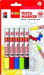 Marabu textielmarkers Kids 5 stuks assorti, Ophalen of Verzenden, Nieuw in verpakking
