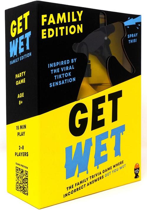 Get Wet - Family Edition | Lucky Egg - Gezelschapsspellen, Hobby en Vrije tijd, Gezelschapsspellen | Bordspellen, Nieuw, Verzenden