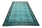 Turquoise vintage - Vloerkleed - 253 cm - 142 cm - met, Huis en Inrichting, Stoffering | Tapijten en Kleden, Nieuw