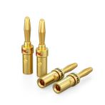 4x Banaanstekker Luidspreker Banaanstekker Plug, Verzenden, Nieuw