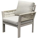 Saigon lounge tuinstoel aluminium latte soft grey kussens, Ophalen of Verzenden, Nieuw, Aluminium