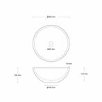 Opzet Wastafel  Circum Beton 40x15 cm (6 Kleuren), Ophalen of Verzenden, Nieuw
