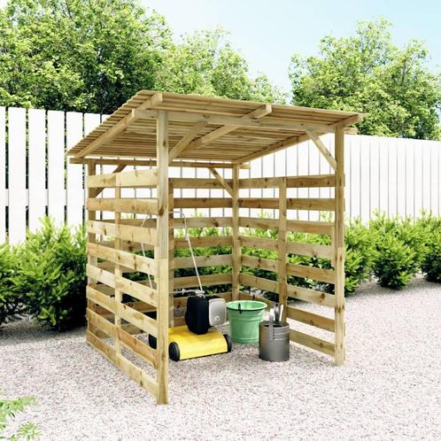 vidaXL Tuinschuur voor brandhout geïmpregneerd grenenhout, Huis en Inrichting, Haarden, Nieuw, Verzenden