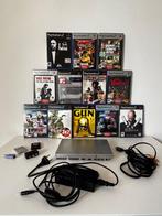 Sony - Playstation 2 (PS2) - Slim - Videogameconsole + games, Spelcomputers en Games, Nieuw