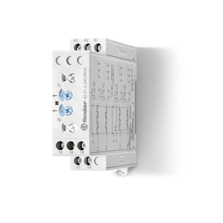 Finder 83.91 Industrieel Timer Relais 16A 24-240V AC/DC -, Doe-het-zelf en Verbouw, Elektra en Kabels, Overige typen, Nieuw, Verzenden