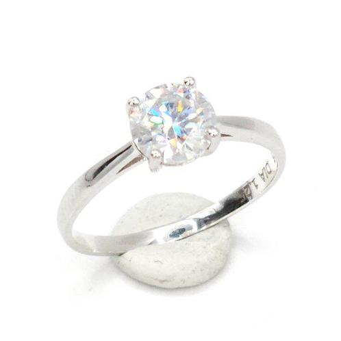 Zonder Minimumprijs - Verlovingsring Zilver, Platina 925, Sieraden, Tassen en Uiterlijk, Antieke sieraden