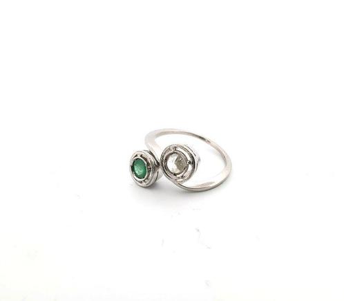 Ring Platina - 1.60ct. tw. Diamant (Natuurlijk) - Smaragd, Sieraden, Tassen en Uiterlijk, Ringen