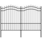 Hek 190cm Spijlpunten | Gebruikt | OP = OP (tuinhek), Tuin en Terras, Tuinhekken en Hekwerk, Ophalen of Verzenden, Nieuw, IJzer