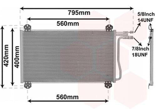 LUCHTCONDENSATOR VOOR MERCEDES BENZ SPRINTER 1995-2000, Auto-onderdelen, Airco en Verwarming, Nieuw, Ophalen of Verzenden