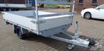 Zware Wesco enkelasser plateau geremd met 1800 kg knott as, Ophalen, Nieuw
