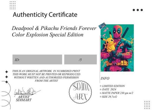 Deadpool & Pikachu Friends Forever Color Explosion Special, Spelcomputers en Games, Spelcomputers | Overige Accessoires