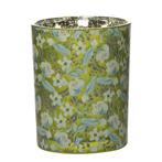 Windlicht Glas marie bloemen medium 12cm, Verzenden, Nieuw