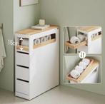 Smalle verrijdbare nichekast met 3 lades en tray, Verzenden, Nieuw