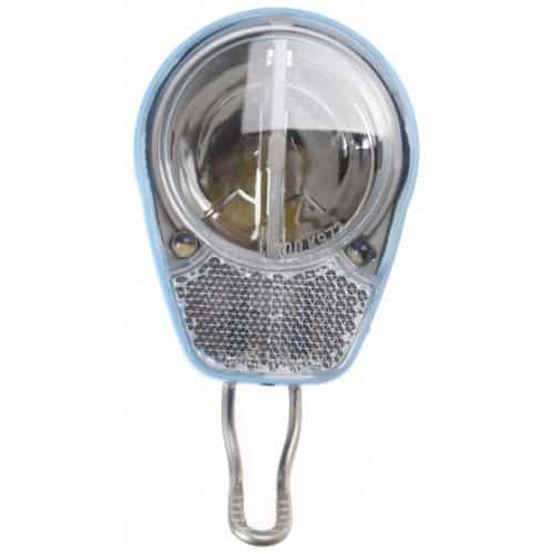 Spanninga koplamp naafdynamo PAARS/ROZE, Fietsen en Brommers, Fietsaccessoires | Fietsverlichting, Nieuw, Verzenden